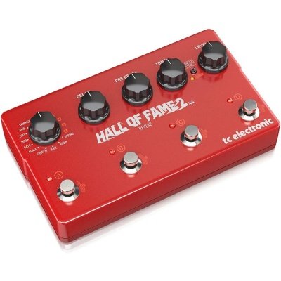 TC Helicon HALLOFFAME2X4REVERB Pedal Reverb, with 4 MASH Switches, Shimmer Reverb and 8 Reverb Presets