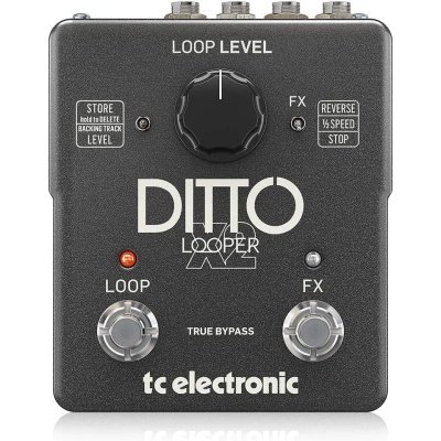 TC Helicon DITTOX2LOOPER Stompbox Looper Reverse and Half Speed