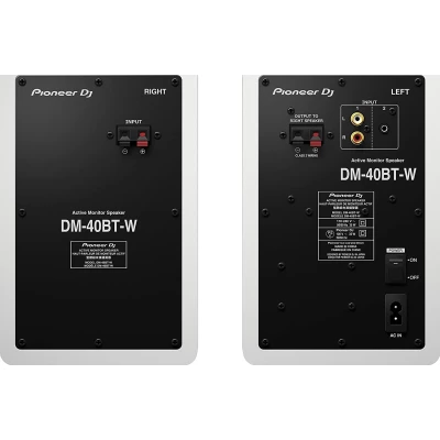 Pioneer DJ DM-40 BT Bluetooth DJ Monitors - White