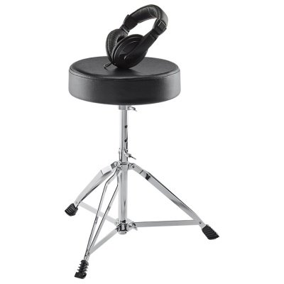 Alesis DRUMESSENTIALS Drum Throne and Headphones Add-On Pack