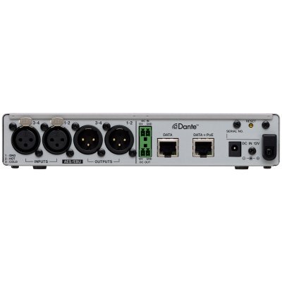 Tascam AE-4D 4-Channel AES/EBU Input/Output Dante Converter with built-in DSP Mixer