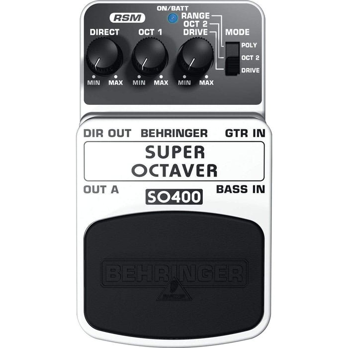 Behringer SO400 Guitar Effects Pedal Super Octaver Technostore