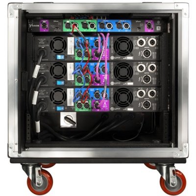 Crown Audio VRack 4 | 35000HDAmplification System Rack on Wheels with Three I-Tech  Amplifiers