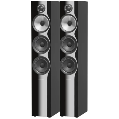 Bowers & Wilkins 704 S2 Premium HiFi Floorstanding Loudspeaker, Gloss Black - Pair