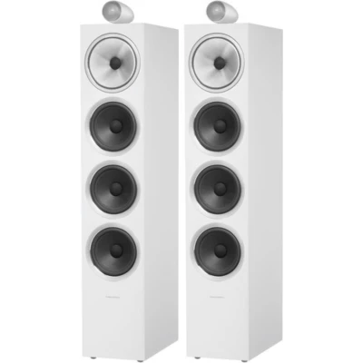 Bowers & Wilkins 702 S2 Premium HiFi Floorstanding Loudspeaker, Satin White - Pair
