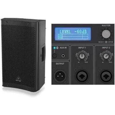 Behringer DR110DSP Speaker Powered 1x10" 1000W with DSP and 2-Channel Mixer, Plastic Body