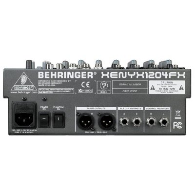 Behringer 1204FX Mixer Audio 12 CH (4Mono & 4 Stereo) w/ FX
