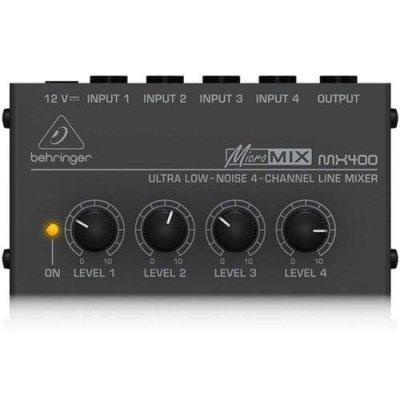 Behringer MX400 Mixer Audio 4 CH Line Inputs