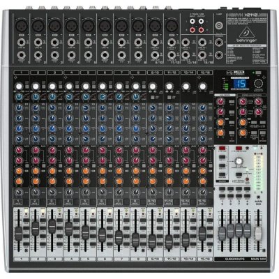 Behringer X2442USB Mixer Audio 16 CH (8 Mono & 4 Stereo)