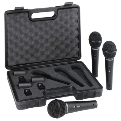 Behringer XM1800S Microphone Wired Dynamic Cardioid Vocal Pack of 3