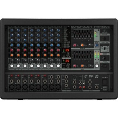 Behringer PMP1680S Mixer Powered 10 CH (6 Mono & 2 Stereo) 2x800W