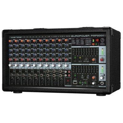 Behringer PMP2000D Mixer Powered 14 CH (6 Mono & 4 Stereo) 2x1000W
