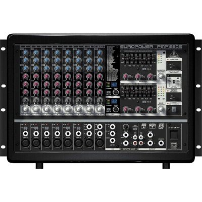 Behringer PMP1280S Mixer Powered 10 CH (6 Mono & 2 Stereo) 2x480W
