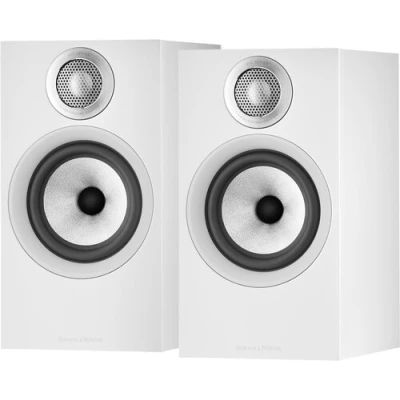 Bowers & Wilkins 607 S2 Anniversary Edition 2-Way Standmount Loudspeaker, White - Pair