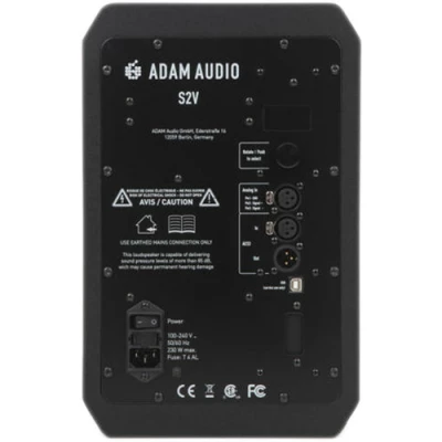 Adam Professional Audio S2V Active Two-Way 7" Nearfield Studio Monitor (Vertical, Single)