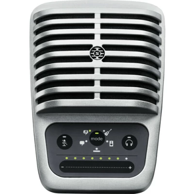 Shure MOTIV MV51 Large-Diaphragm Cardioid USB Microphone for Computers and iOS Devices - Silver