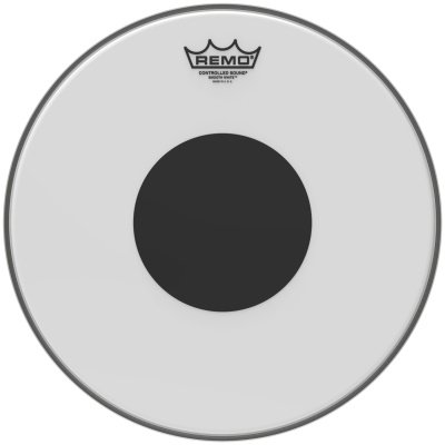 Remo CS-0218-20 Batter, CONTROLLED SOUND®, SMOOTH WHITE, 18" Diameter, Clear Dot On
Top