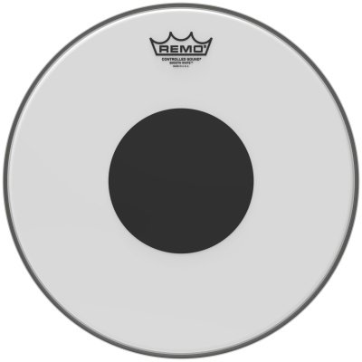 Remo CS-0220-20 Batter, CONTROLLED SOUND®, SMOOTH WHITE, 20" Diameter, Clear Dot On
Top