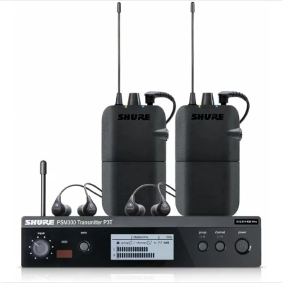 Shure P3TUKR112TW-K3E PSM300 Twin-Pack Wireless In-Ear Monitor System Kit