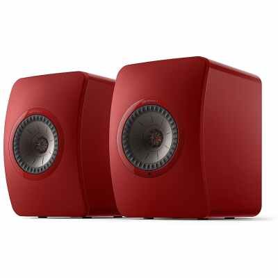 KEF LS50 Wireless II Active Bookshelf Speaker Red - Pair