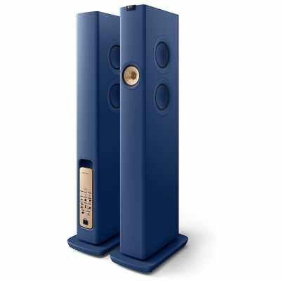 KEF LS60 All-In-One Hi-Fi Wireless Active Floor Standing Speaker Blue - Pair