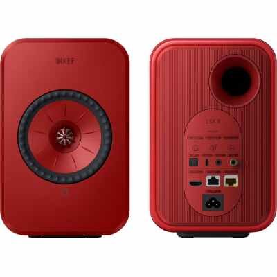KEF LSXII Definitive Compact Wireless HiFi Bookshelf Speakers Cromson - Pair
