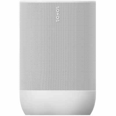 Sonos MOVE1UK1- Battery-Powered Smart Speaker, Wi-Fi and Bluetooth with Alexa Built-in- White