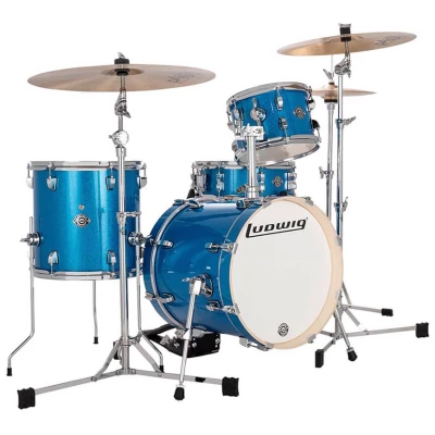 Ludwig LC2792 Breakbeats by Questlove 4-piece Shell Pack - Blue Sparkle Finish (Hardware & Cymbals Not Included)