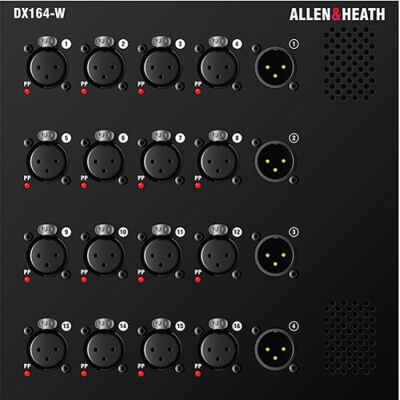 Allen & Heath DX164-W 16 XLR Input / 4 XLR Output Wall Mount DX Expander