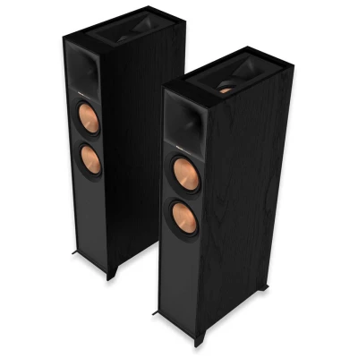 Klipsch Reference R-605FA Floorstanding Speaker with Dolby Atmos, Black - Pair