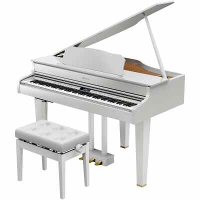 Roland GP607-PW Digital Piano, 88 Keys, Polished White