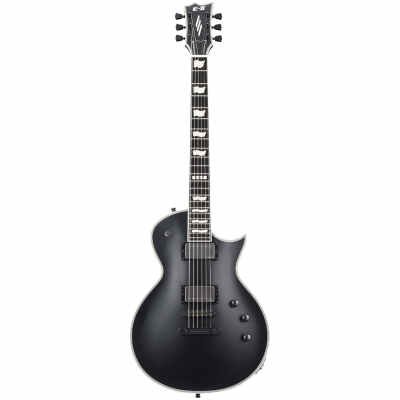 ESP E-II Eclipse Electric Guitar With EMG Pick Ups Black Satin Finish, Including Hardshell Case