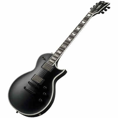 ESP E-II Eclipse Electric Guitar With EMG Pick Ups Black Satin Finish, Including Hardshell Case