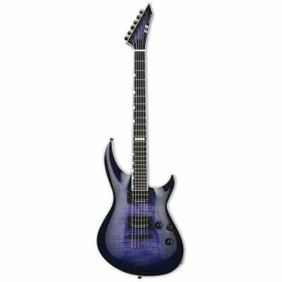 ESP E-II Horizon 3 Flame Maple in Reindeer Blue Finish, includes ESP Hard Case