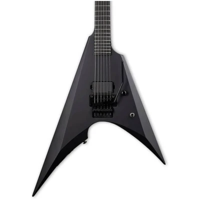 ESP LTD Arrow Black Metal Series, With Floyd Rose Black Satin Finish