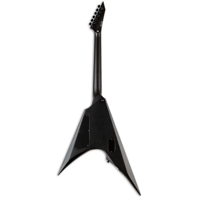 ESP LTD Arrow Black Metal Neck-Thru Black Satin Finish