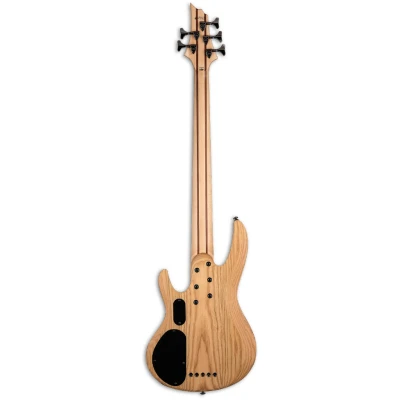 ESP LTD B-205SM Series 5-String Bass Electric Guitar, Spalted Maple Natural Satin Finish