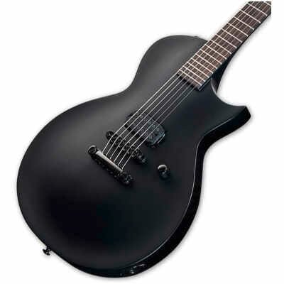 ESP LTD Eclipse Black Metal, Black Satin Finish