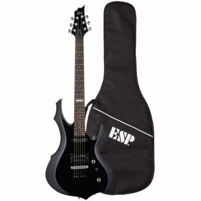 ESP LTD F-10 Guitar in Black Finish, ESP Gig Bag Included