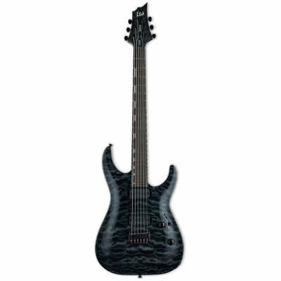 ESP LTD H1001 Series Electric Guitar Quilted Maple See Thru Black Finish