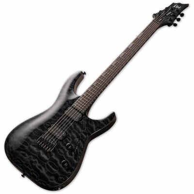 ESP LTD H1001 Series Electric Guitar Quilted Maple See Thru Black Finish