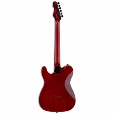 ESP LTD TE-200M Left Handy Electric Guitar with Maple Fretboard, See-Thru Black Cherry Finish