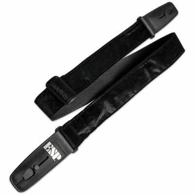 ESP Lock-It Crushed Velvet 2" Strap Black Color